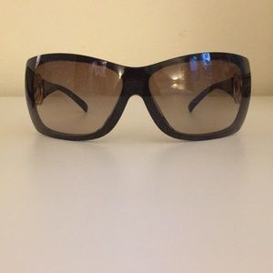 Chanel Brown Shield Sunglasses